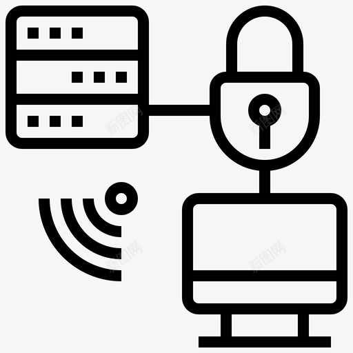 数据安全网络技术28线性svg_新图网 https://ixintu.com 数据 安全 网络技术 线性