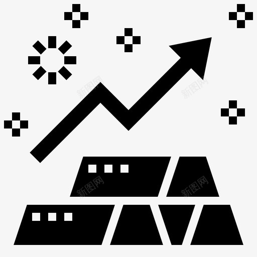 黄金经济期货svg_新图网 https://ixintu.com 黄金 经济 期货 价格 价值 投资 投资类 类型 glyph