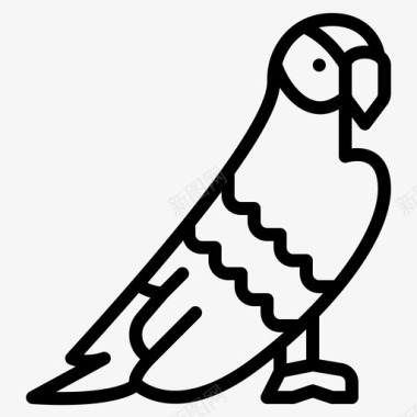 金刚鹦鹉44号动物轮廓图标