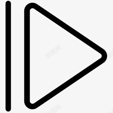 播放暂停线性图标设置图标