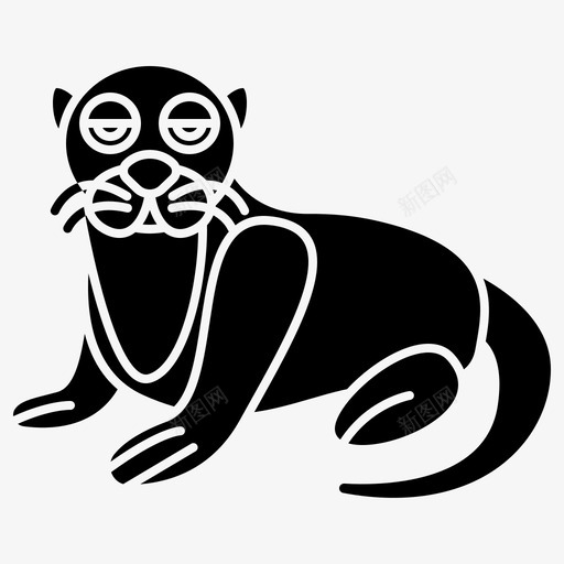 水獭肉食哺乳动物svg_新图网 https://ixintu.com 水獭 肉食 哺乳动物 河流 野生动物 2字形