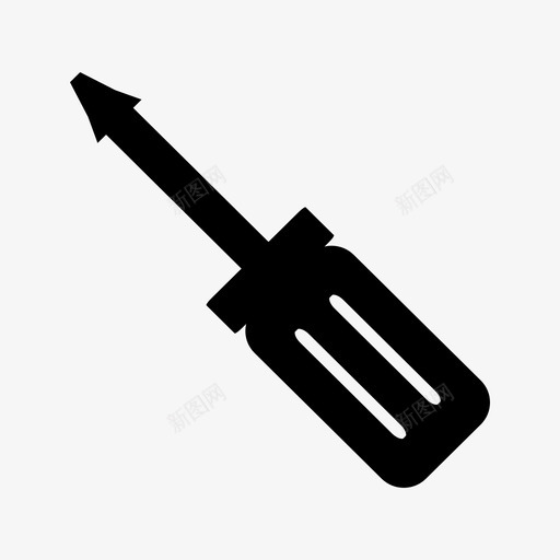 螺丝刀修复字形图标svg_新图网 https://ixintu.com 螺丝刀 修复 字形 图标