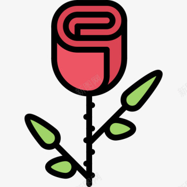 玫瑰花43颜色图标