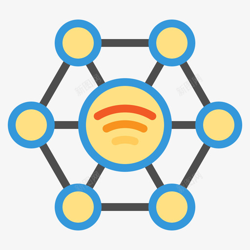 社区物联网153扁平svg_新图网 https://ixintu.com 社区 联网 扁平