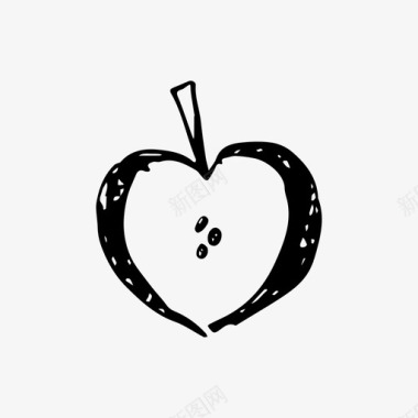 苹果绘画水果图标