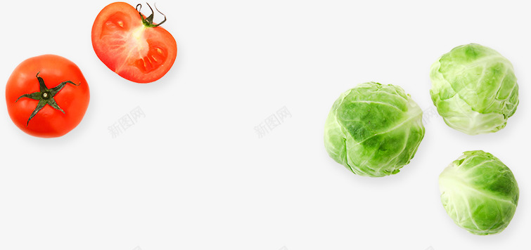 蔬菜水果透明图食材蔬菜水果免扣画板精细划分图标