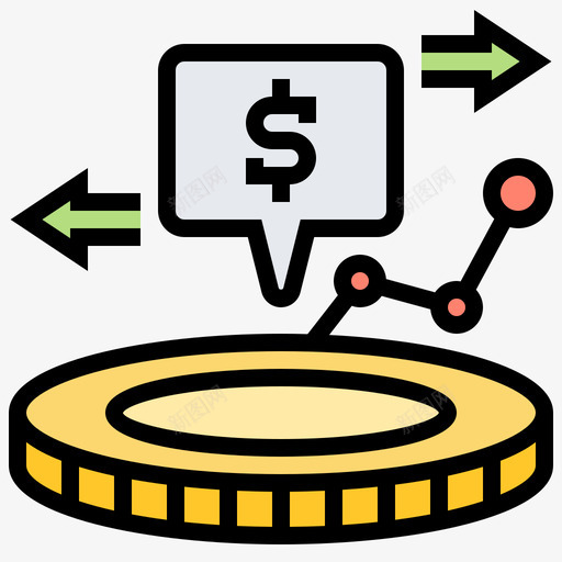 投资回报率储蓄和投资21线性颜色svg_新图网 https://ixintu.com 投资 回报率 储蓄 线性 颜色