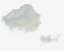 云朵云白云天气龙卷风飓风乌云绿色图海报网页创意广告素材