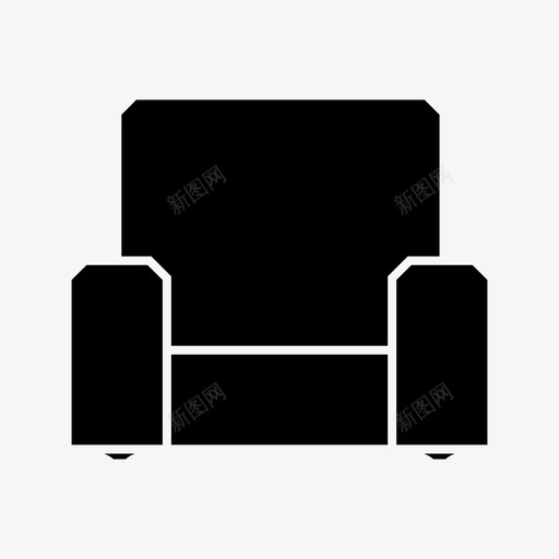 沙发座椅坐椅svg_新图网 https://ixintu.com 沙发 座椅 坐椅 木制 室内 家具