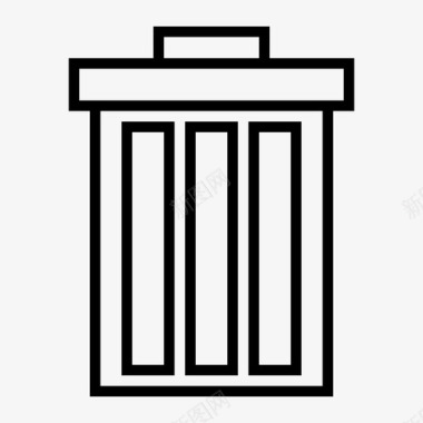 垃圾桶回收站商业图标