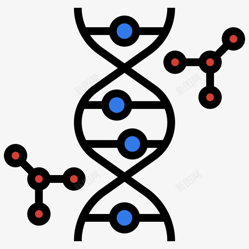 线性Dna19个医学项目svg_新图网 https://ixintu.com 线性 Dna 19个 医学 项目
