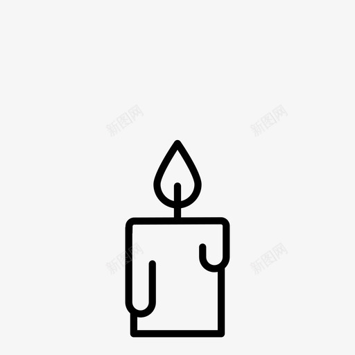 融化的蜡烛火万圣节svg_新图网 https://ixintu.com 融化 蜡烛 万圣节