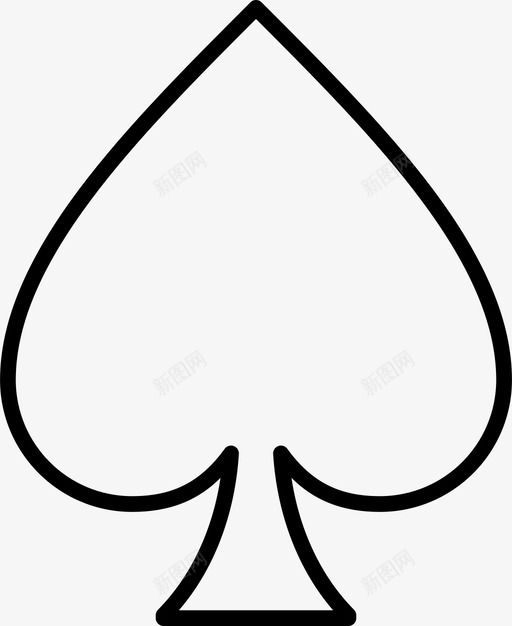 黑桃卡片赌博svg_新图网 https://ixintu.com 黑桃 卡片 赌博 扑克 120集 图标