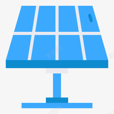 太阳能电池板石油工业18平板图标