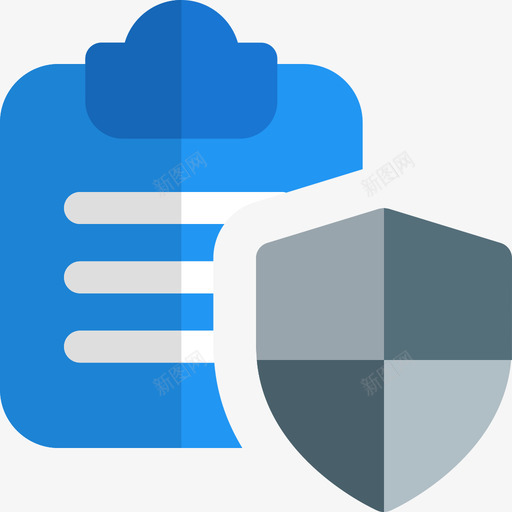 受保护办公文件5扁平svg_新图网 https://ixintu.com 保护 办公 文件 扁平