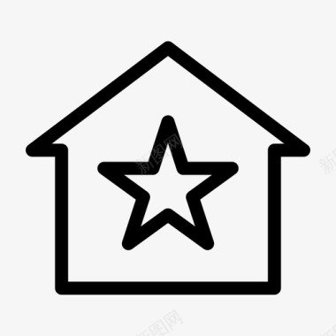 明星之家家庭应用程序房子图标