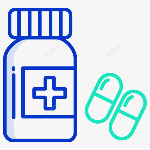 药物病毒164轮廓颜色svg_新图网 https://ixintu.com 药物 病毒 轮廓 颜色