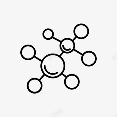 分子物质化学公式图标