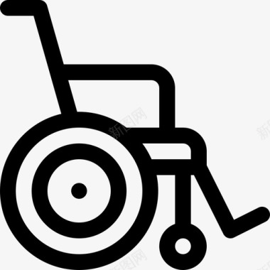 轮椅残疾人援助17直系图标