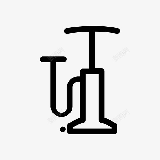 泵气泵自行车泵svg_新图网 https://ixintu.com 自行车 气泵 充气机 循环 配件