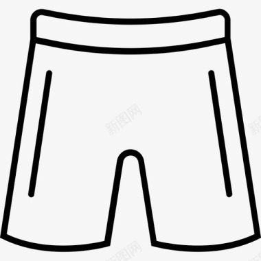 足球装备球员短裤图标