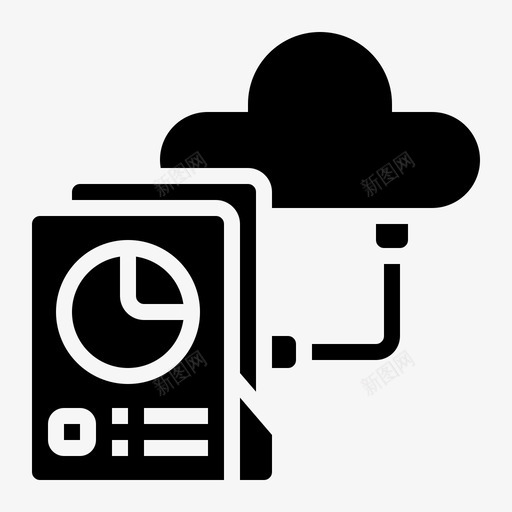 云文件夹日上载svg_新图网 https://ixintu.com 文件夹 上载 工作 工作日 实心 图标