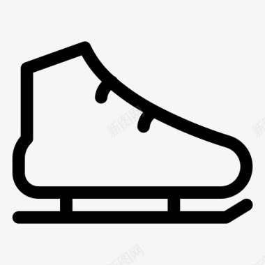 滑冰比赛鞋图标