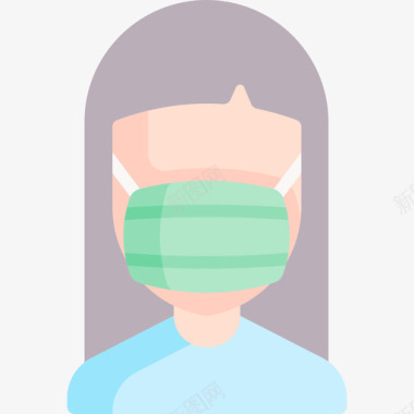 医用口罩卫生消毒5平图标