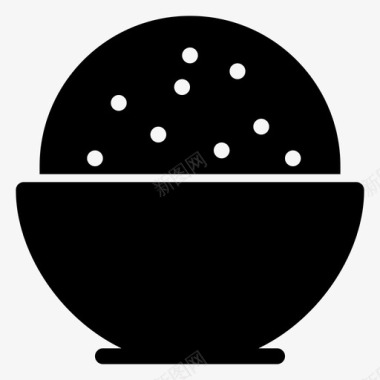 一碗饭吃的食物图标