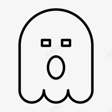 鬼魂瞌睡表情符号图标