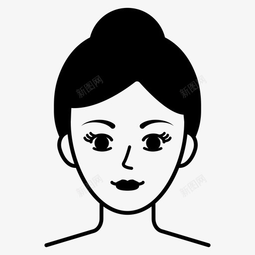 女人化身美女svg_新图网 https://ixintu.com 美女 女人 化身 女孩 微笑