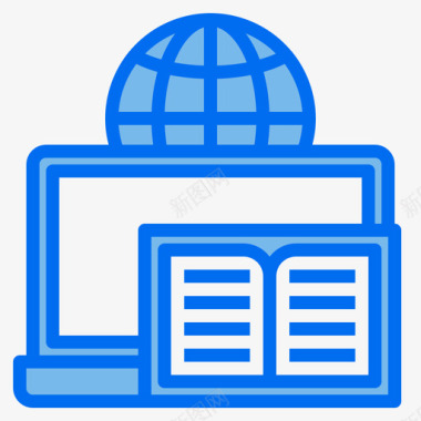 书在线教育52蓝色图标