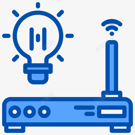 调制解调器物联网156蓝色svg_新图网 https://ixintu.com 调制解调器 联网 蓝色