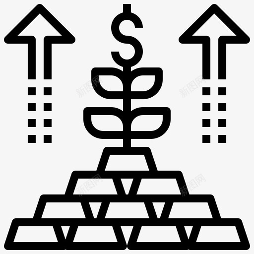 黄金投资银行铸锭svg_新图网 https://ixintu.com 投资 黄金 银行 铸锭 大纲