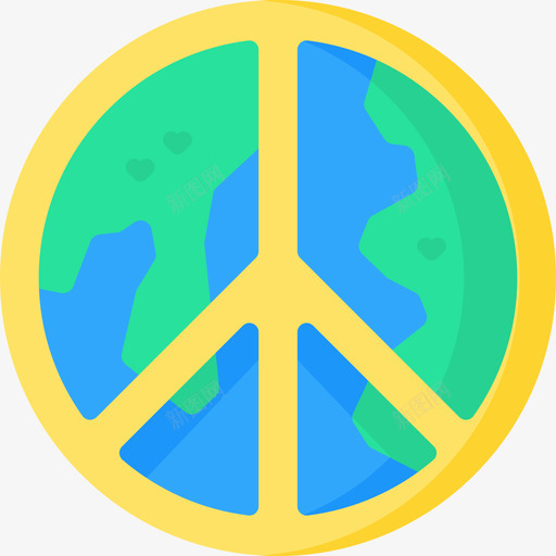 和平世界之爱11平坦svg_新图网 https://ixintu.com 和平 世界 之爱 平坦