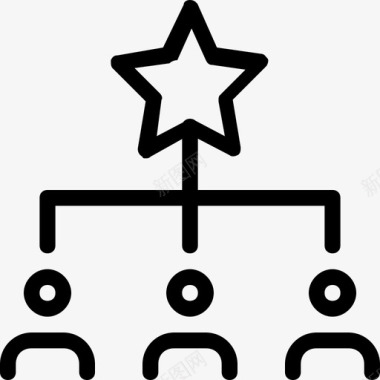 星型商业项目3直线型图标
