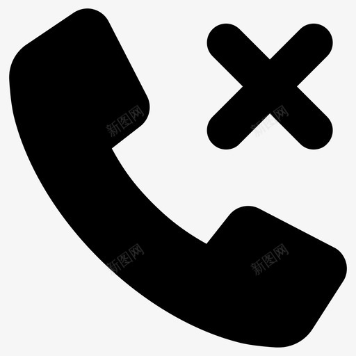结束呼叫阻止号码取消呼叫svg_新图网 https://ixintu.com 呼叫 结束 阻止 号码 取消 断开 连接 静音 电话