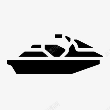 摩托艇物流海运图标