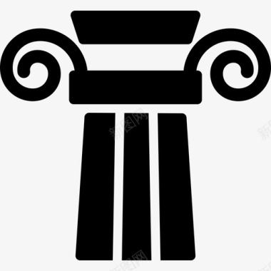 支柱希腊历史图标