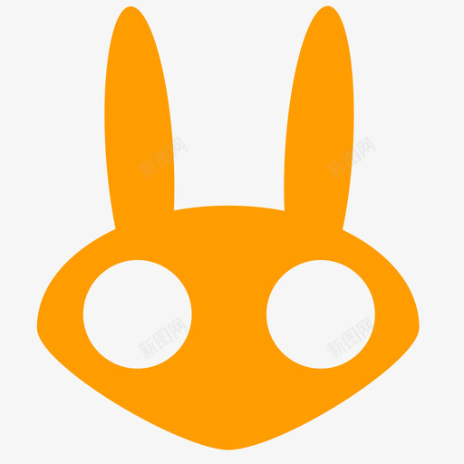 兔子logosvg_新图网 https://ixintu.com 兔子 logo 扁平
