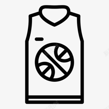 篮球服服装时装图标