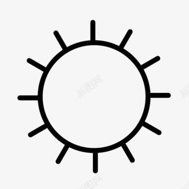 太阳光象形文字图标