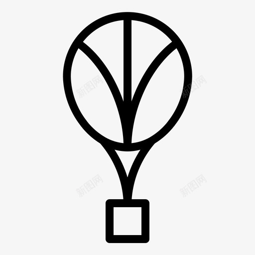 运输航空气球svg_新图网 https://ixintu.com 运输 航空 气球 车辆 运输线 线路