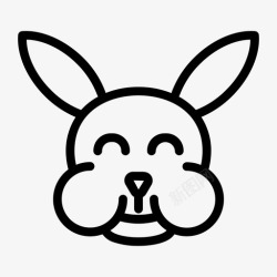 拉比特动物兔子图标
