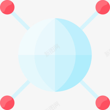 地球仪互联网技术30扁平图标