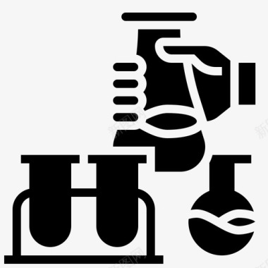 化学分析石油工业21字形图标