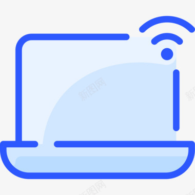 笔记本电脑互联网技术28蓝色图标