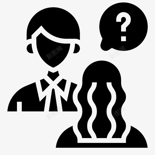 面试提问人力svg_新图网 https://ixintu.com 面试 提问 人力 问题 资源 glyph1
