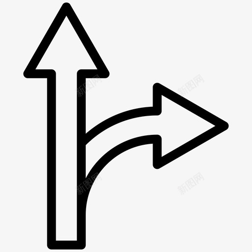 双向箭头箭头路标svg_新图网 https://ixintu.com 箭头 双向 路标 路线 道路 简单 单线 图标