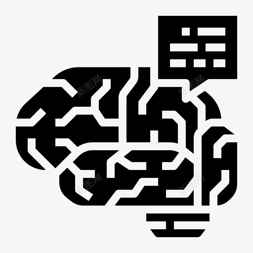 思考大脑智能svg_新图网 https://ixintu.com 思考 大脑 智能 头脑 问题 启动 固态 图标